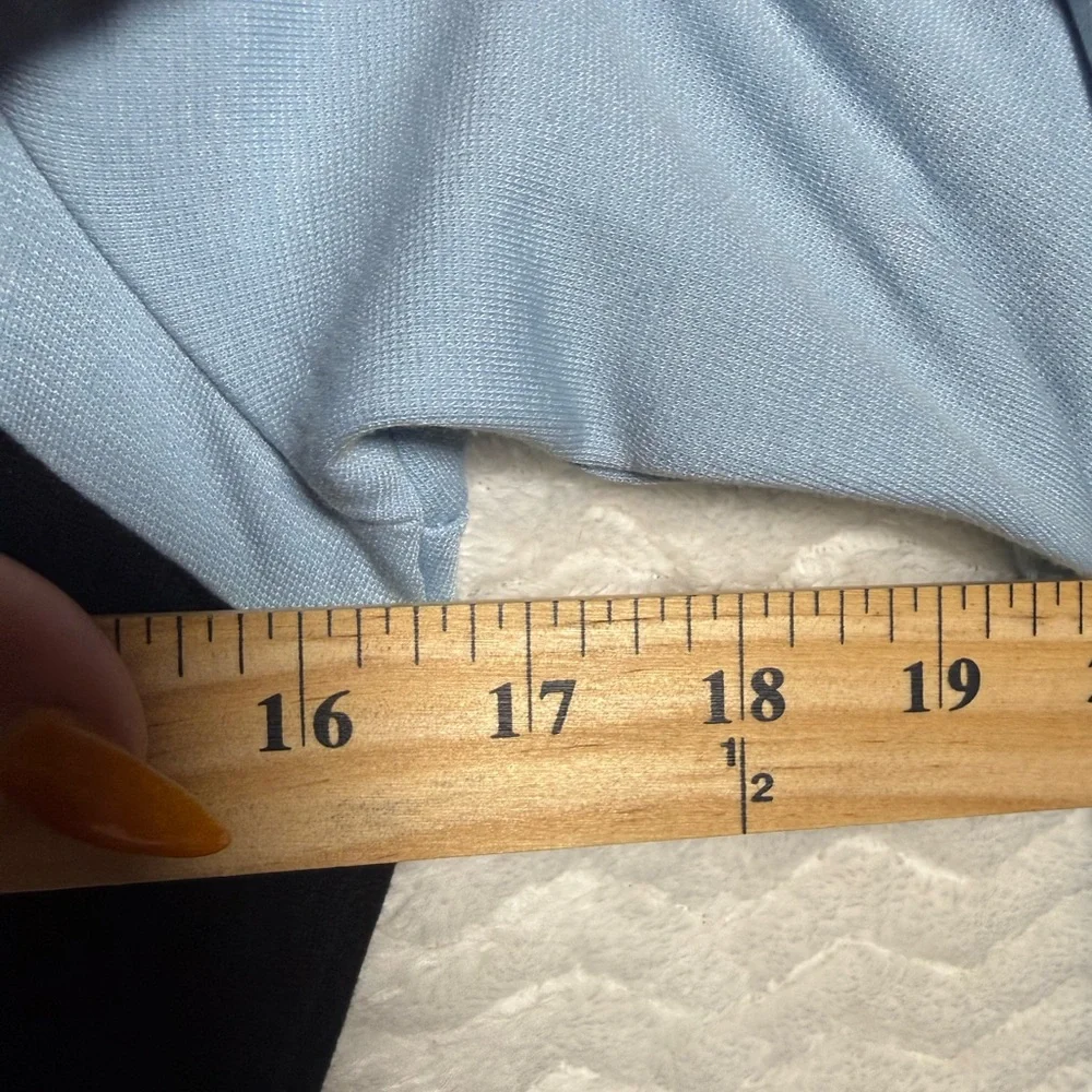 Retro beautiful sky blue half Sleeve Dress. Size S/M - Picture 7 of 11